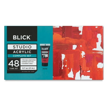 - Blick Studio Acrylics - Set of 48 colors, 21 ml tubes