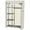 Beige, variant on Tcbosik Portable Closet Wardrobe with Non-Woven Fabric Cover, 64"H Clothing Organizer with Side Pocket, Hanging Rod and Storage Shelves for Bedroom, Easy Assembly, Black