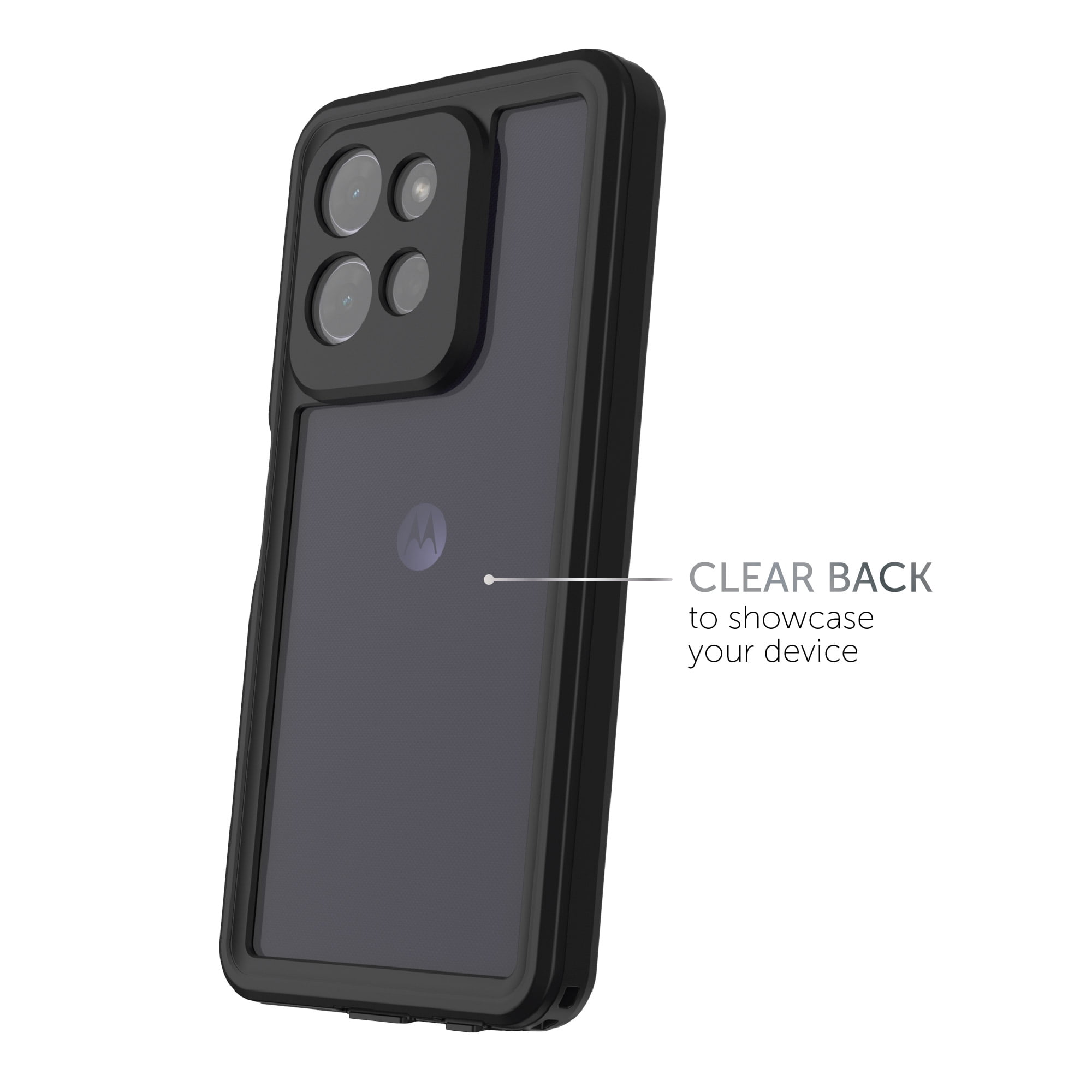 Body Glove Tidal Waterproof Phone Case for Motorola moto g (2026) - Black/Clear