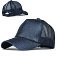 thumbnail image 3 of Windfall Women Summer Baseball Cap Anti UV Mesh Ponytail Hat Adjustable Outdoor Sports, 3 of 7