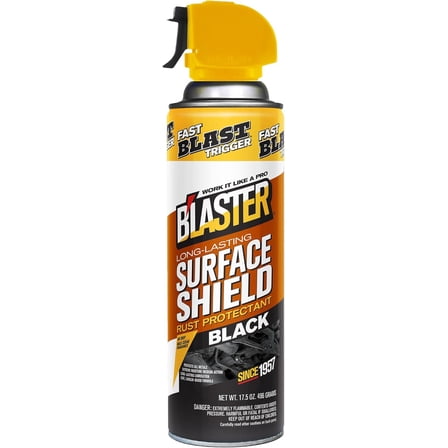 B’laster Surface Shield Anti Rust Spray for Metal – Black Series Rust Prevention Spray for Tools, Equipment & Moving Parts – Long-Lasting Corrosion Protection with Lanolin-Based Formula – (Case of 6)