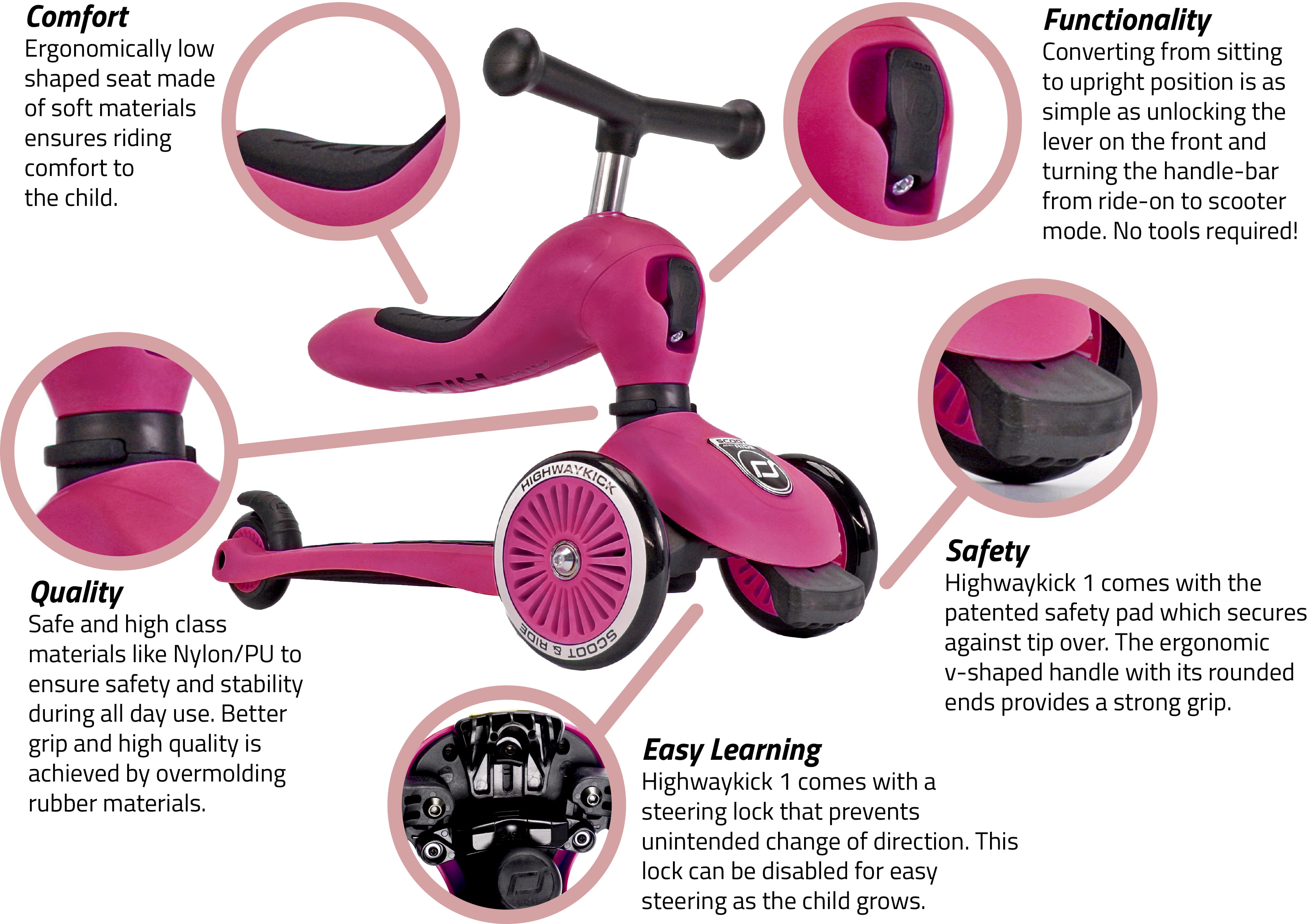 scoot and ride pink