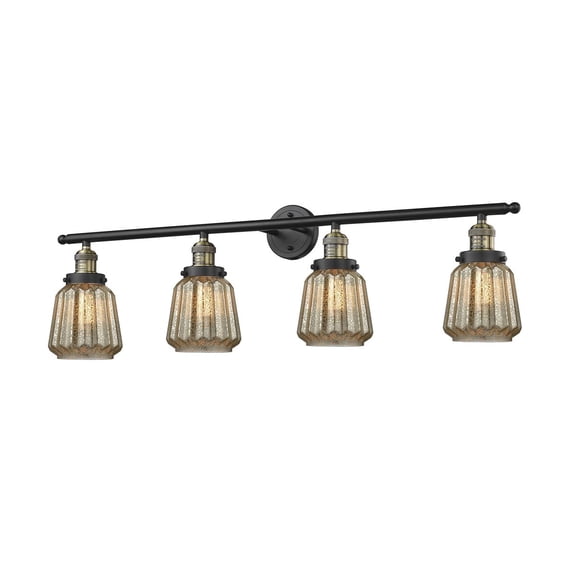 Innovations 4-LT LED Chatham 42.25" Bathroom Fixture - Black Antique Brass - 215-BAB-G146-LED