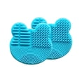 thumbnail image 1 of Alfombrilla de limpieza de brochas de maquillaje - Almohadilla de limpieza de brochas de silicona - Limpiador de brochas de maquillaje portátil - Depurador de brochas cosméticas Jormftte CPB-DE-LYY122-2, 1 of 5
