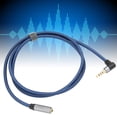 thumbnail image 4 of Cable de audio de 90 Grados, Conector L de Forma L de 3.5 mm Femenino A Macho Audio Cord Slim Nylon Braid 4 Conductor para Para Teléfono Inteligente, 4 of 7
