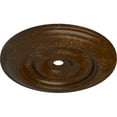 thumbnail image 3 of 44 1/2"OD x 4"ID x 4 "P Classic Ceiling Medallion (Fits Canopies up to 8 1/4"), Hand-Painted Root Beer Crackle, 3 of 6