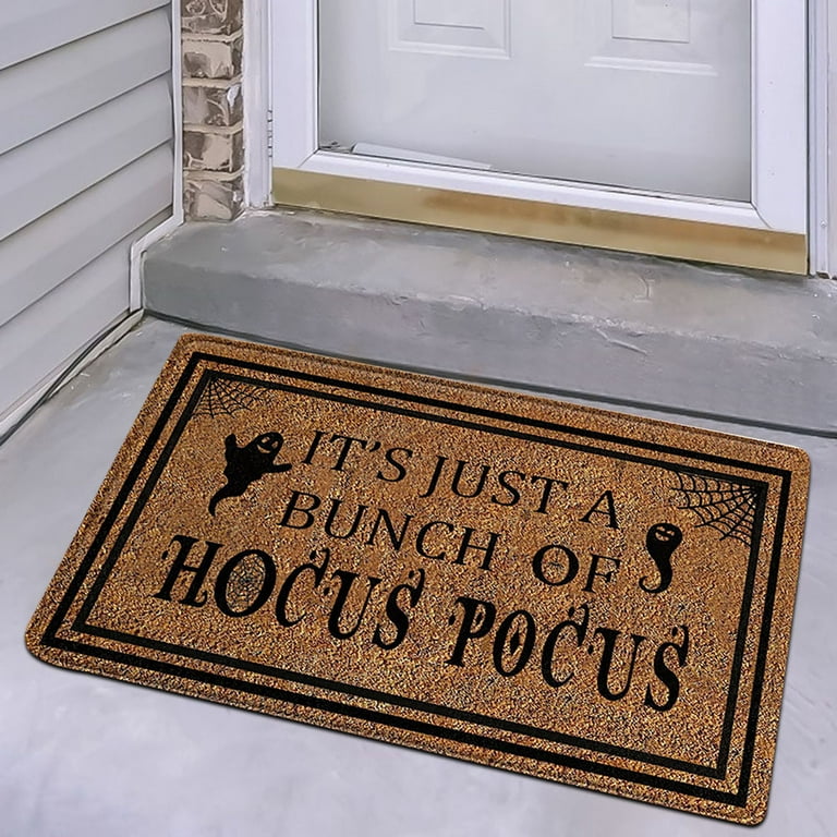 Funny Welcom Entrance Floor Mats Rug Flannel Non-slip Doormat Outdoor Mat  Carpet