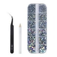 thumbnail image 2 of segolike DIY Nail Accessories flatback gems AB Multi Size, 2 of 4