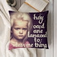 thumbnail image 3 of Pillow Covers, Gifts from Grandchildren, Funny Gifts, Gifts for Birthday Mother's Day, at Least You Don't Have Ugly Children, 3 of 5