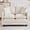 Beige, variant on 51" Cloud Loveseat Sofa, Modern 2-Seater Couch with Deep Seat, Soft Chenille Upholstery & 2 Throw Pillows