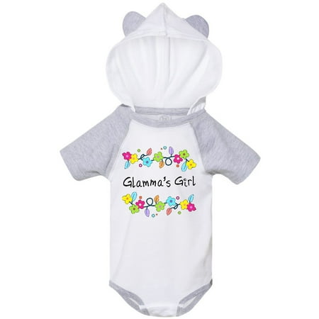 

Inktastic Glammas Girl- Bright Flowers Gift Baby Girl Bodysuit
