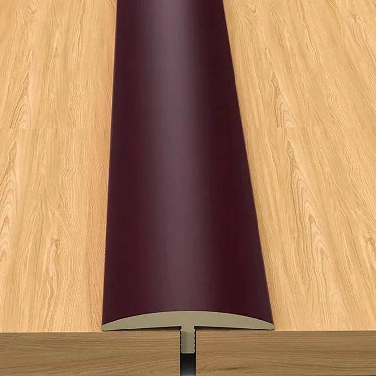 Uxcell Self-Adhesive Vinyl Floor Transition Strip - 3.28Ft X 2" Brown, Gap Cover For Laminate, Tile, Carpet Joints
