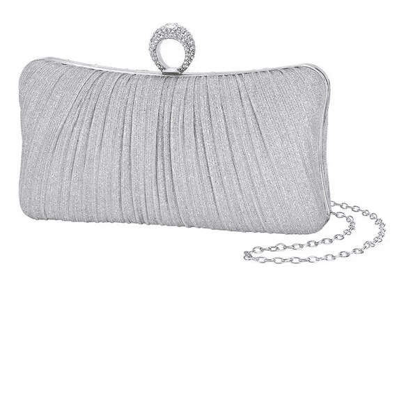 Bolso Mujer Bandoleras Cena De Gala Bolsa Xtellar plateado