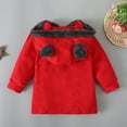 thumbnail image 5 of MuZeFu Toddler Boys Girls Thicken Coats Jackets Toddler Kids Baby Boys Girls Fashion Cute Solid Color Keep Warm Zipper Bear Ear Hooded Jacket Coat, 5 of 9