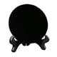thumbnail image 4 of Disco de piedra de obsidiana con soporte Disco plano Mini espejo de obsidiana para adivinación 10cm, 4 of 9