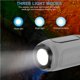 thumbnail image 4 of Naiovety Altavoz Bluetooth inalámbrico portátil al aire libre altavoz solar para montar en bicicleta con tres modos de luz para ciclismo pesca al aire Ciclismo Gris Naiovety OD010436-01, 4 of 6
