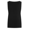 thumbnail image 5 of Scyoekwg Tank Tops for Women Suspenders Loose Solid Color Casual Dressy Blouse Sling Sleeveless Tank Tops Summer V-Neck Shirts (Black,L), 5 of 8