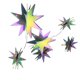 thumbnail image 3 of Cateissary 1 Juego de decoraciones colgantes de estrellas, colgante de estrellas simples, suministros para fiestas, adornos navideños, accesorios Kits de decoración para fiestas Vistoso, 3 of 6