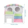 thumbnail image 2 of ETHZZLE 1Set Plastic Reusable Hamster Ladder House with Hideout Comfortable Nest for Guinea Pig and Small Pets, 2 of 5