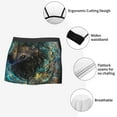 thumbnail image 3 of Pofeuu Artistic Light Dot Wolf、 Print Men’s Boxer Briefs, Moisture-Wicking Underwear, Regular,Trunk-Large, 3 of 5
