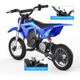 thumbnail image 5 of Hiboy DK1 36V Electric Dirt Bike,300W Electric Motorcycle - Up to 15.5MPH & 13.7 Miles Long-Range,3-Speed Modes Motorcycle Blue, 5 of 7