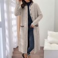 thumbnail image 2 of Ediodpoh Oversized Cardigans for Women Longline Knit Open Front Sweater Coat Casual Outwear for Everyday Fashion Beige, 2 of 4