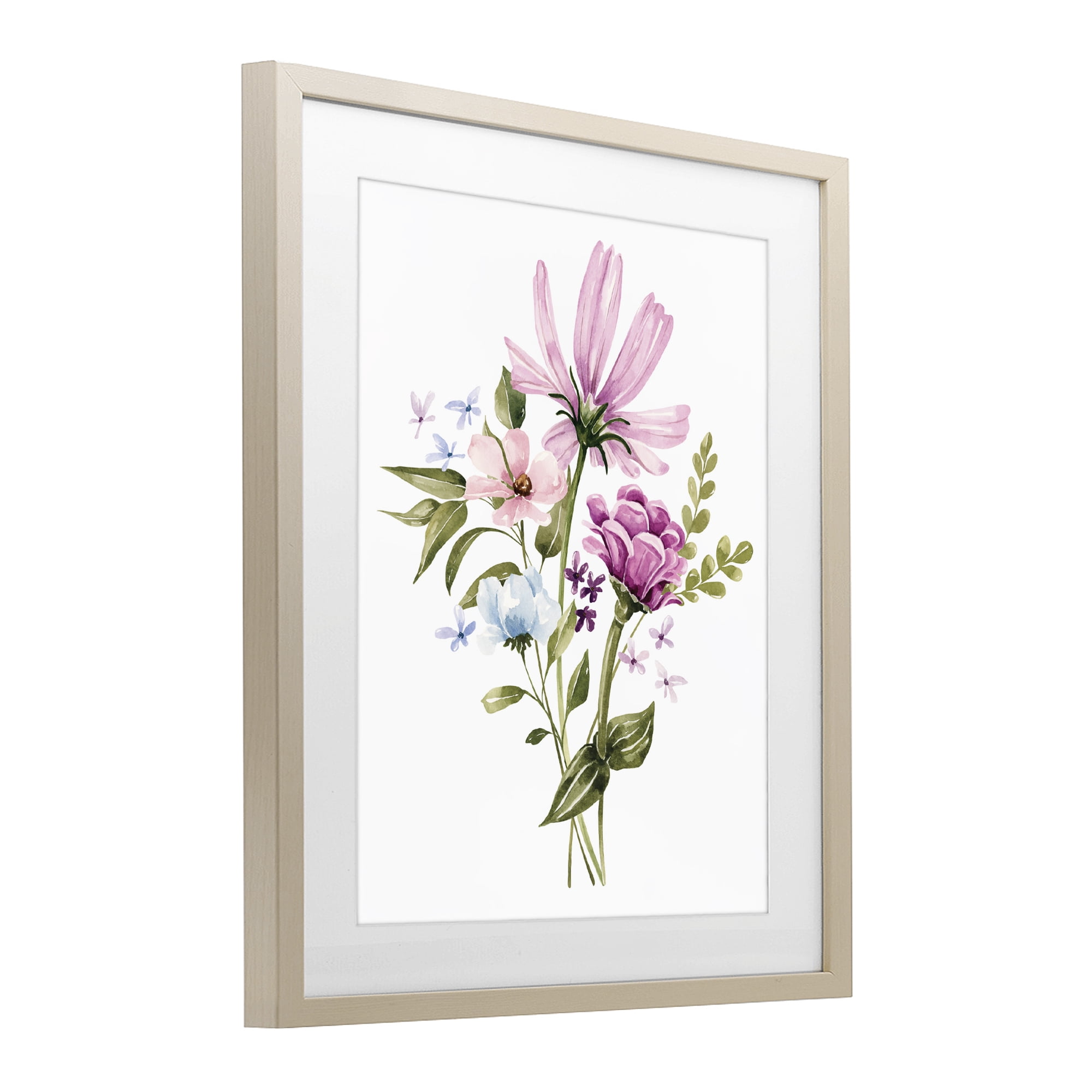 Stupell Industries Wildflower Fields Floral Bundle Birch Framed Print Under Glass, design by Bethany Sandoval