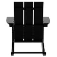 thumbnail image 6 of Parkdale Outdoor HDPE Plastic Adirondack Rocking Chair in Black, 6 of 7
