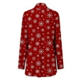 thumbnail image 5 of Lenago Women's Christmas Cardigan Santa Claus Print Cardigan Long Sleeve Cardigan Sweater Coat, 5 of 6