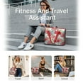 thumbnail image 5 of Tote Bag for Women - Pioneer Flower Shoulder Bag - Large Utility Work Duffle Bag with Zipper Handbag for Travel, Work, Sprots, 5 of 5