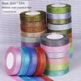 thumbnail image 3 of Rollo de cintas de cebolla con purpurina de 20mm y 25 yardas para manualidades, tela de costura, suministros de boda y fiesta de Navidad, cinta de papel de regalo hecha a mano, 3 of 4