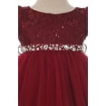 thumbnail image 3 of Baby Flower Girl Dress Lace Bodice Crystal Tulle Bottom Royal XL MBK 340B-SL, 3 of 3