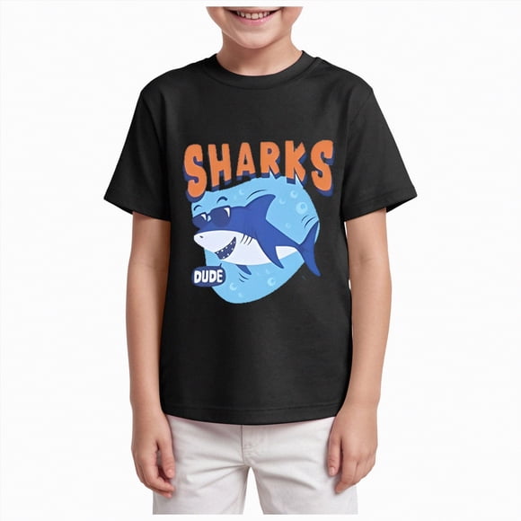 gdxvjhbj Toddler Boy Clothes Funny T Shirts Kids Crew Neck T-Shirt Trendy Graphic Tees Short Sleeve T-shirts Tops Toddler Youth Kids Tee Shirts Size 7-8 (Black,7-8 Years)