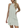 thumbnail image 1 of Birdeem Robe Aguichant Mode Sans Manches Col Rond Ample Irrégulière pour Femmes, 1 of 10