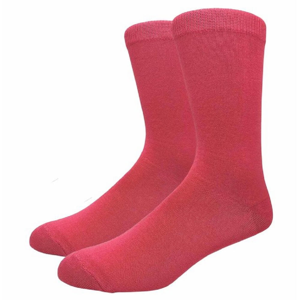 Plain Hot Pink Socks in Mens X6S116 Womens and Kids Sizes 