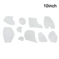 thumbnail image 4 of Plantillas de bricolaje, plantillas para acolchar, plantilla transparente, regla de corte de costura, 10 Uds., 4 of 8