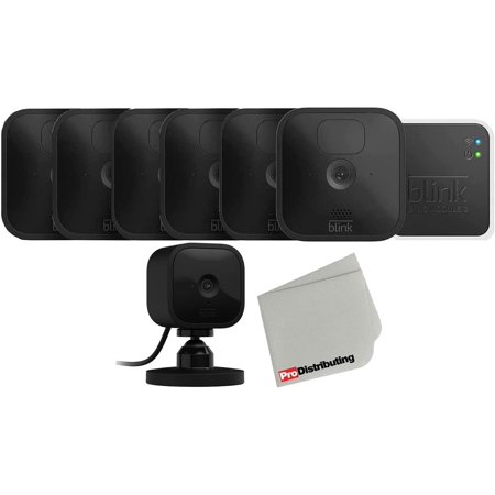 5 Cam Outdoor Wireless Security Camera with Mini Indoor Camera Bundle and Microfiber Cloth