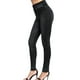 thumbnail image 4 of ICHUANYI Clearance Fashion Women Print Casual High Waist Imitation Leggings Elastic Slim Hip Ninth Pants(Black, M) ICHUANYI WER2023080907562, 4 of 4