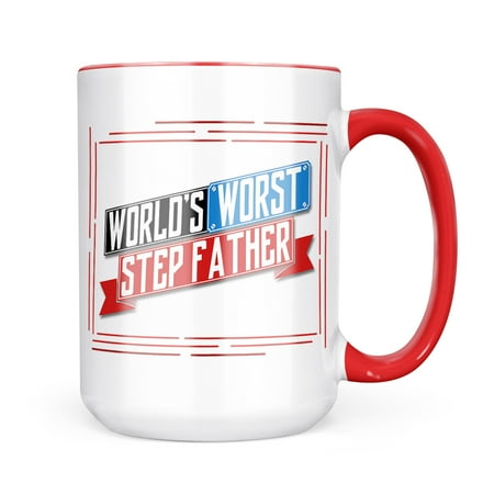 

Neonblond Funny Worlds worst Step-Father Mug gift for Coffee Tea lovers