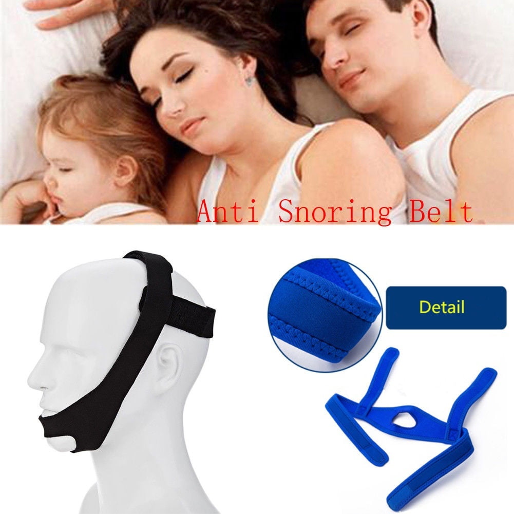 New Snore Stop Belt Anti Snoring Cpap Chin Strap Quiet Sleep Apnea Jaw