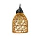 thumbnail image 4 of Aplique de pared de habitación,Aplique de pared decorativo Lámpara rural de estilo japonés,Lámpara colgante de ratán con luz de aplique de montaje en pared,Aplique de lámpara de pared de Yuyangstore Aplique de pared de habitación, 4 of 7