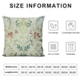 thumbnail image 6 of COMIO  Vivid Green Blue Iris Throw Pillow Cover, Botanical Pattern Garden Style Square Cushion Case for Bedroom Chair Sofa Gift,  2 pcs White, 6 of 6