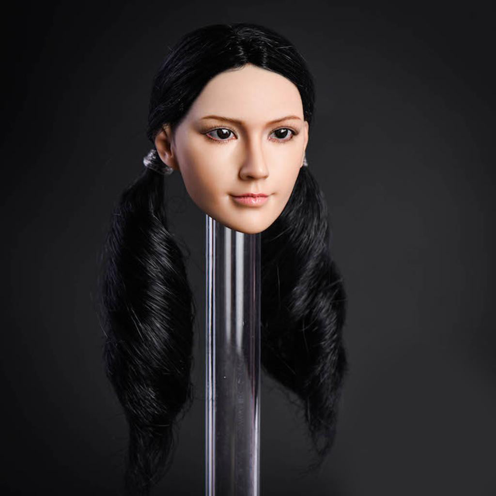Female Head Carving Model for Phicen 12inch Action Figure DIY Accs YMT010 