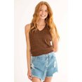 thumbnail image 2 of Ragstock Brown Cable Knit Sweater Vest, 2 of 4