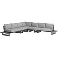 thumbnail image 6 of Meridian Furniture Maldives Grey Water Resisting Outdoor Modular Sectional, 6 of 36