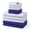 Blue+White, variant on 10-Piece Black Cotton Kitchen Towels Set, Waffle Weave Dish Cloths 2 Sizes, 100% Ring Spun Cotton