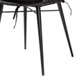 thumbnail image 5 of Baxton Studio Ballerina Bohemian Black Finished Rattan and Metal Dining Chair, 5 of 6