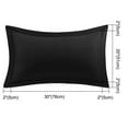 thumbnail image 6 of PiccoCasa 2 Packs Pillowcases Soft 1800 Microfiber Pillow Shams with No Zipper, Queen Black, 6 of 7