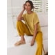 thumbnail image 3 of Conjuntos de suéter de dos piezas para mujer Conjuntos de suéter de punto Tops y pantalones de cintura alta Chándal Conjuntos de salónAmarilloGrande esquí esquí Gafas de esquí, 3 of 5