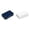 Blue 1 Pack & White 1 Pack, variant on Double Layer 24 Grid Box Seven Day Portable Dispensing Box Three Meals A Day Reminder Box Large Capacity Storage Box
